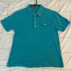 Original Penguin Blue Polo Shirt Casual Cotton Blend